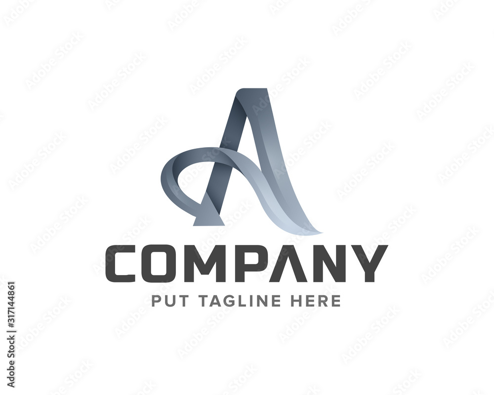 Letter Initial A logo Template for company Letter Initial A logo Template for company