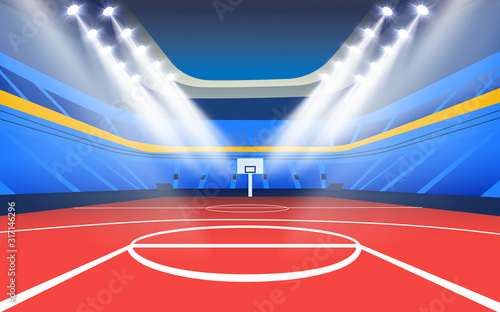 spotlights in the basketball stadium  © เอกชัย โททับไทย