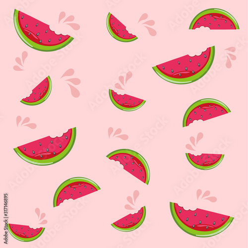 Water melon graphic vector for decorate