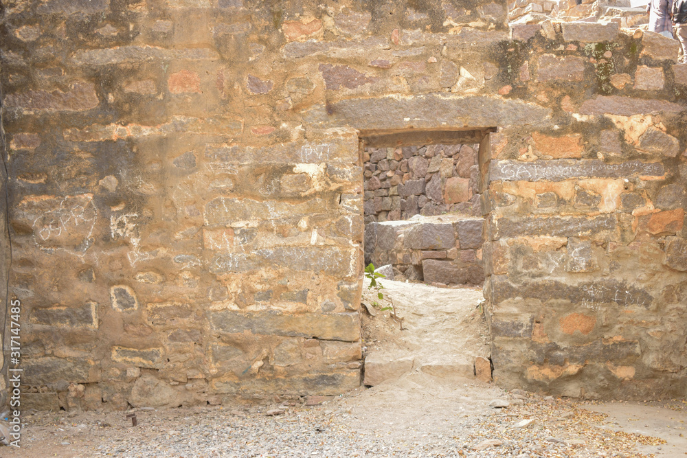 Old Ancient Antique Historical Ruined Architecture of Fort Walls Old Ancient Antique Historical Ruined Architecture of Fort Walls