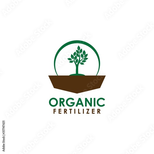 Organic Fertilizer Logo Natural green