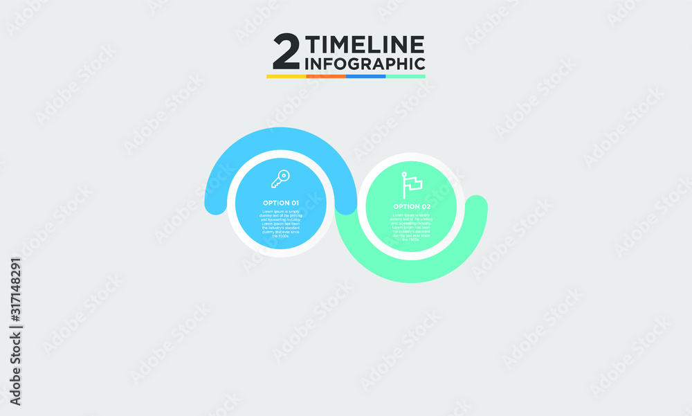 2 step timeline infographic element. Business concept with two options and number, steps or processes. data visualization. Vector illustration. 2 step timeline infographic element. Business concept with two options and number, steps or processes. data visualization. Vector illustration.
