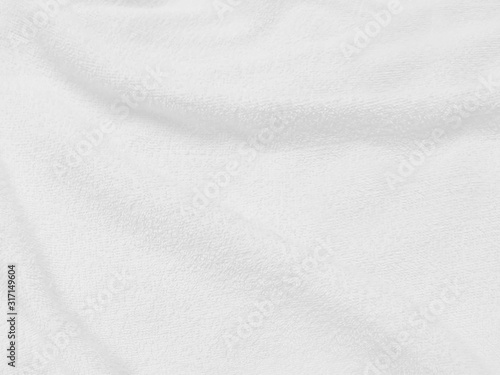 abstract background White cloth with soft waves. Texture and pattern. 