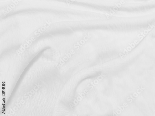 abstract background White cloth with soft waves. Texture and pattern. 