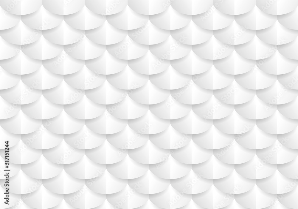 White geometric pattern seamless texture wallpaper background.