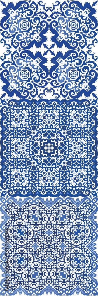 Fototapeta premium Portuguese ornamental azulejo ceramic.