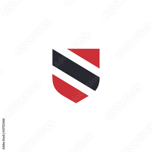 Free Download striped shield logo design vector - GFXLoad