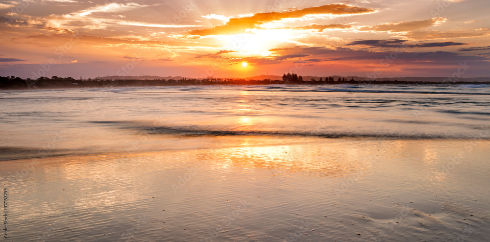 Byron Bay at sunset,  Australia
