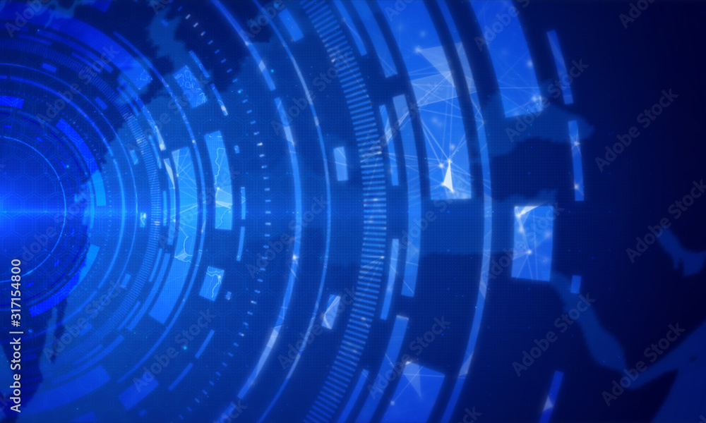 Technology circle abstract background.Hitech corporate concept Technology circle abstract background.Hitech corporate concept