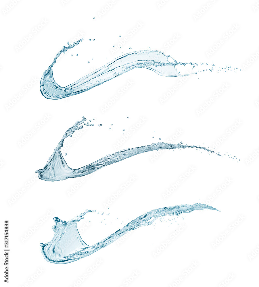 Splash water shape isolated on white background. Splash water shape isolated on white background.