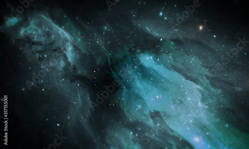 Nebula space illustration background,Travel across the universe.