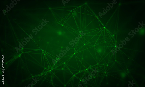 Abstract line network background.Digital business technology concept © StudioProX