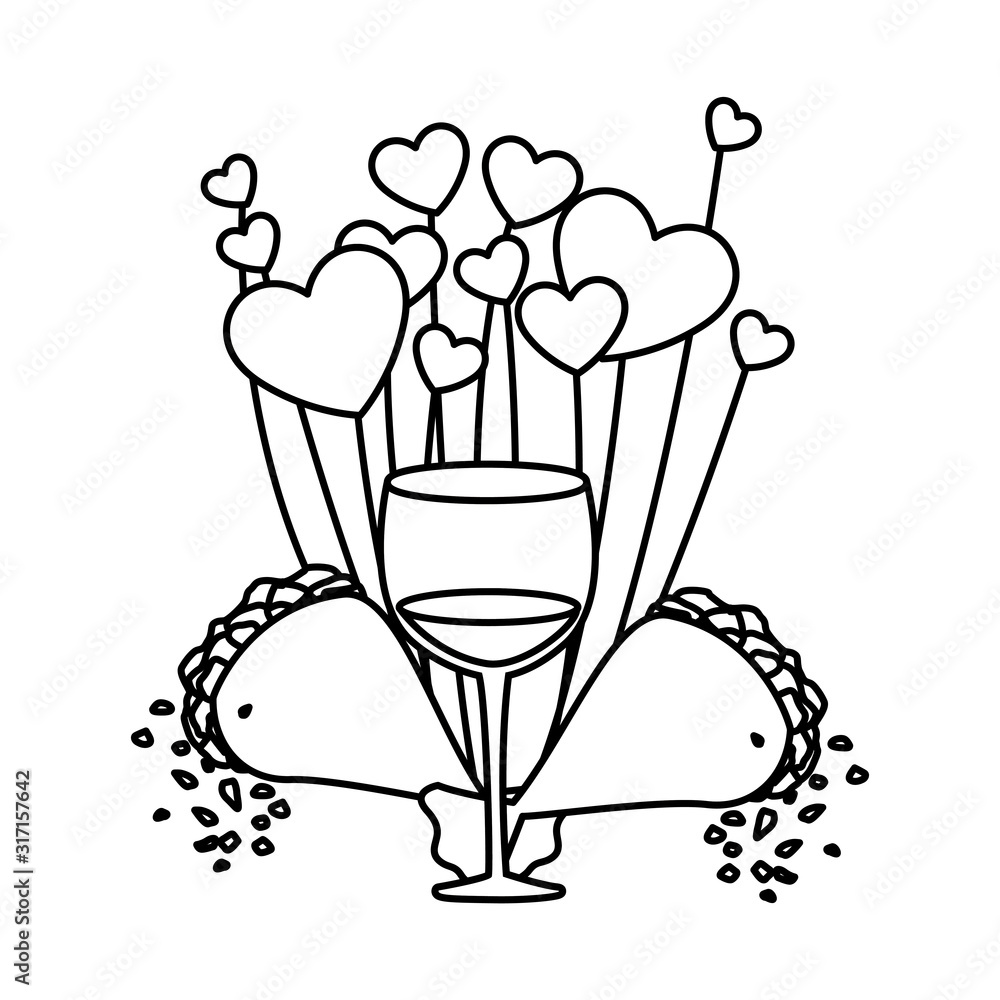 set of icons valentines day