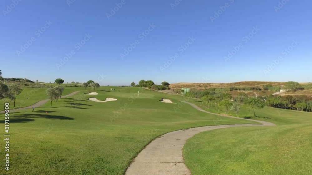 green golf course steady shot 4k green golf course steady shot 4k
