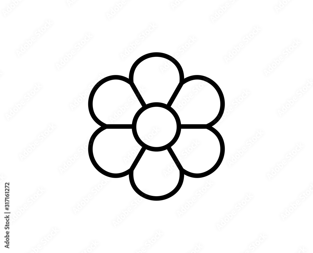 Flat line icon Flat line icon