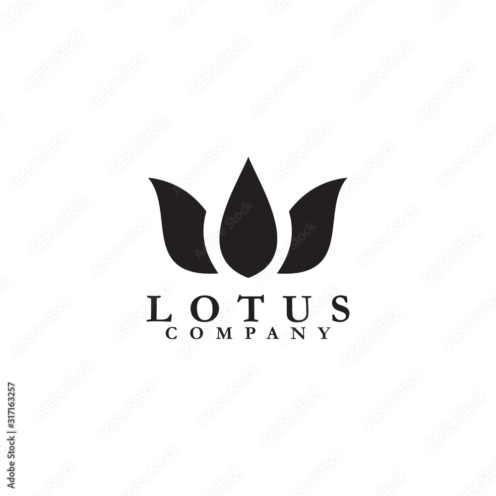Lotus flower logo design vector template Lotus flower logo design vector template