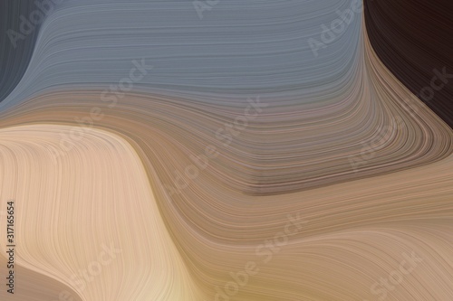 abstract fluid lines and waves and waves canvas design with gray gray, very dark blue and tan colors. art for sale. good wallpaper or canvas design