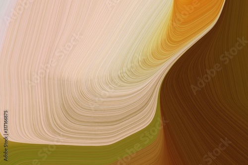 abstract fluid lines and waves and waves wallpaper background with tan, dark golden rod and chocolate colors. art for sale. can be used as texture, background or wallpaper