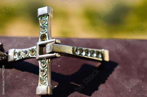 Foto Cross Pendant with Gemstones
