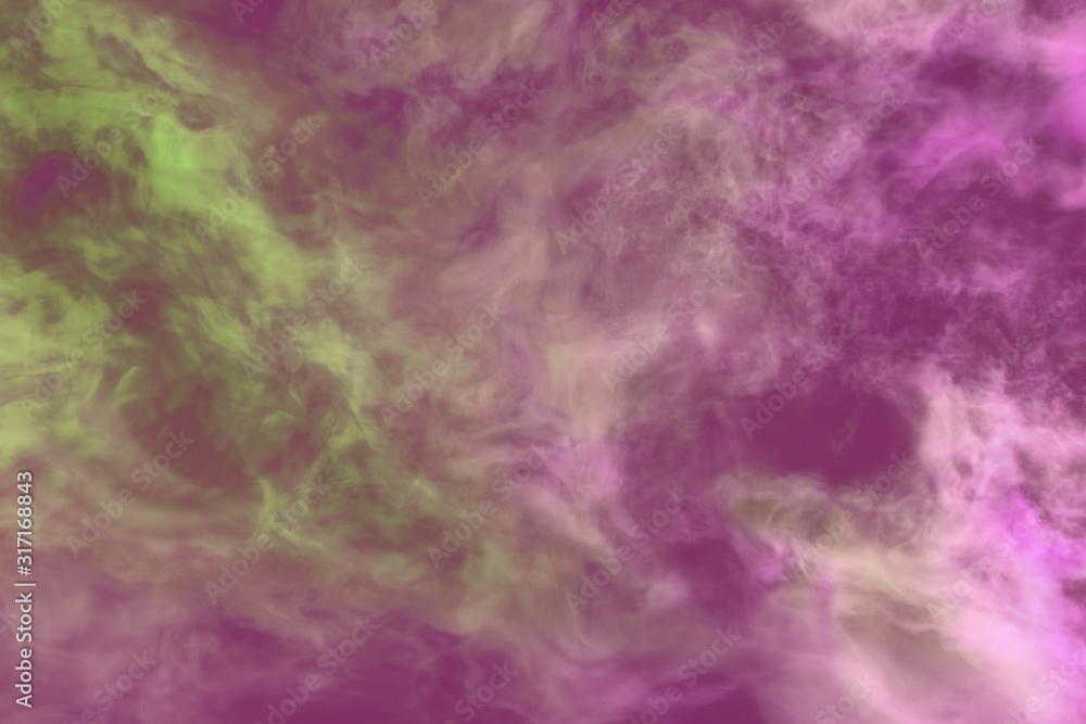 Beautiful 3D illustration of heavy space smoke clouds texture or background Beautiful 3D illustration of heavy space smoke clouds texture or background