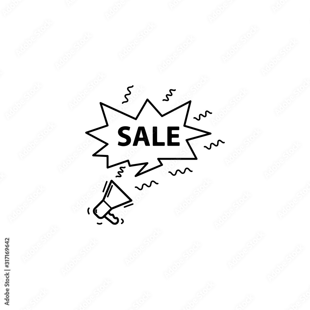 Megaphone promotion icon Megaphone promotion icon