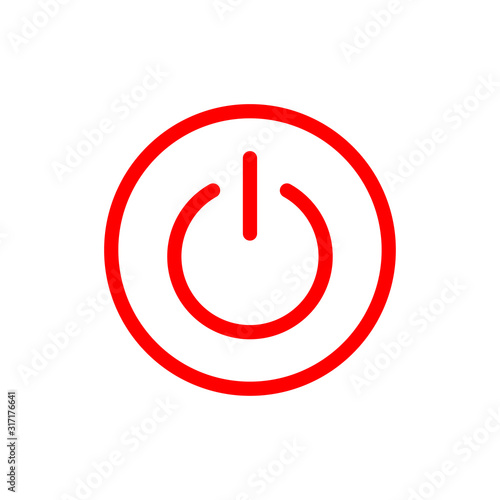 Power Button Symbol Icon Vector Design Illustration EPS 10