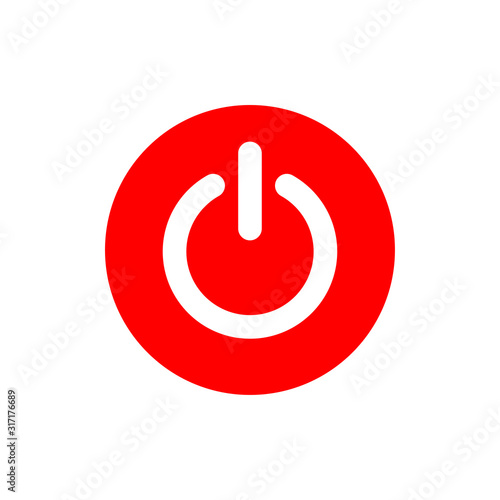 Power Button Symbol Icon Vector Design Illustration EPS 10