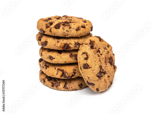 Chocolate Chip Cookie isolated