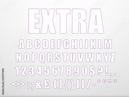 Modern Font Readable Text