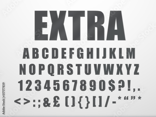Modern Font Readable Text
