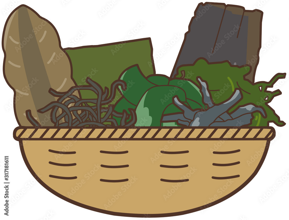 籠 海藻類 Stock イラスト Adobe Stock 籠 海藻類 Stock イラスト Adobe Stock