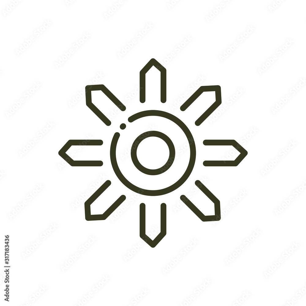 flower decoration botanical nature line design flower decoration botanical nature line design