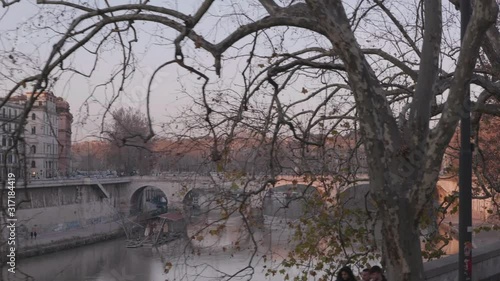 Looking over the River Tiber, Rome photo