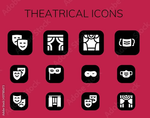 theatrical icon set