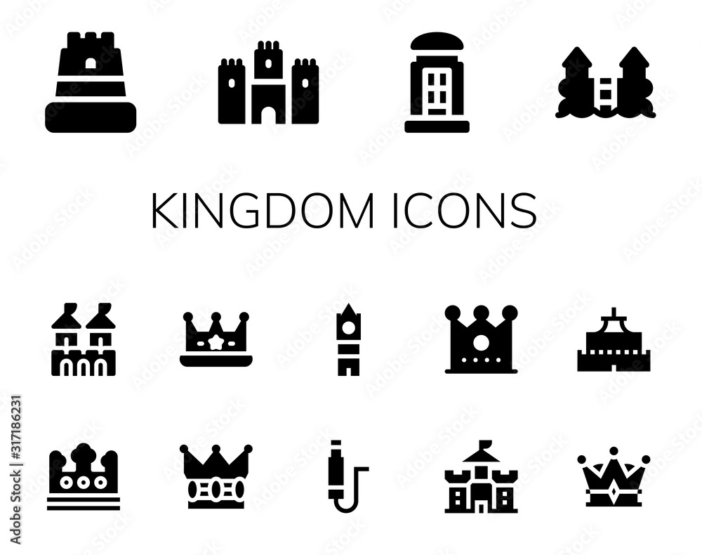 kingdom icon set kingdom icon set
