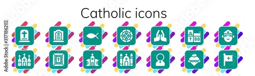 catholic icon set