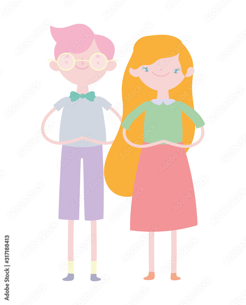 happy valentines day, smiling young couple relationship cartoon happy valentines day, smiling young couple relationship cartoon
