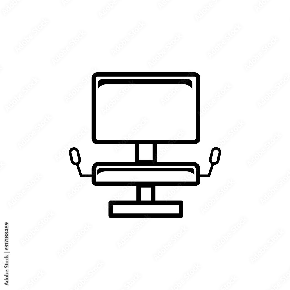 Barber chair icon. Universal icon for web and mobile application. Design template vector Barber chair icon. Universal icon for web and mobile application. Design template vector