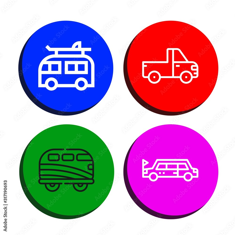pickup icon set pickup icon set