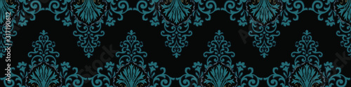 Elegant beautiful wedding paisley baroque element