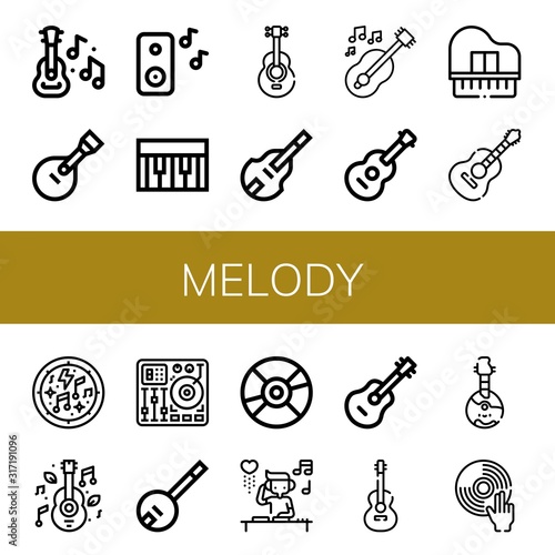 melody icon set