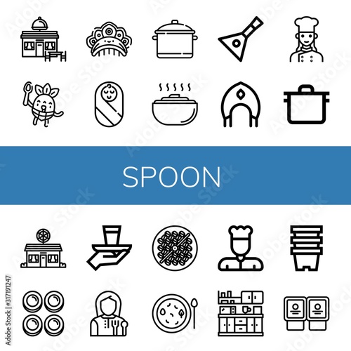 spoon icon set