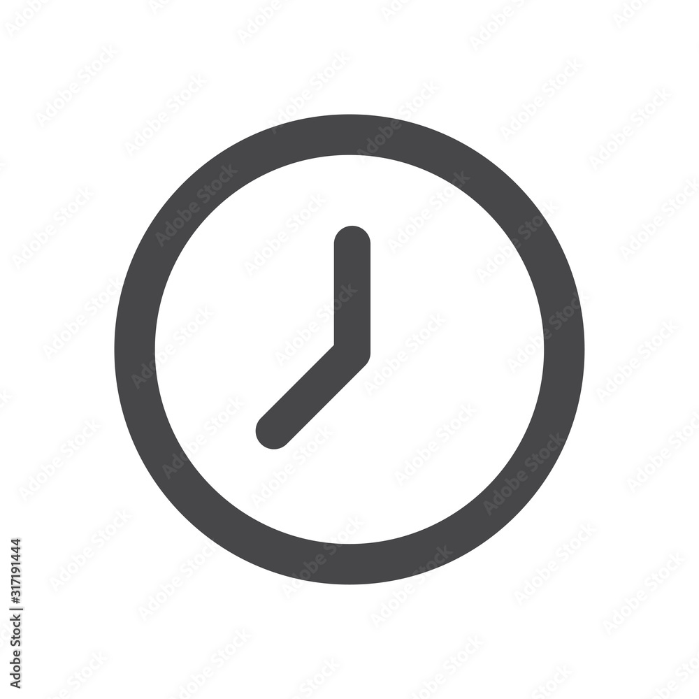 Clock vector icon, simple sign for web site and mobile app. Clock vector icon, simple sign for web site and mobile app.