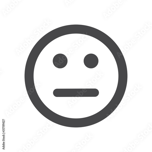 Sad vector icon, simple sign for web site and mobile app.