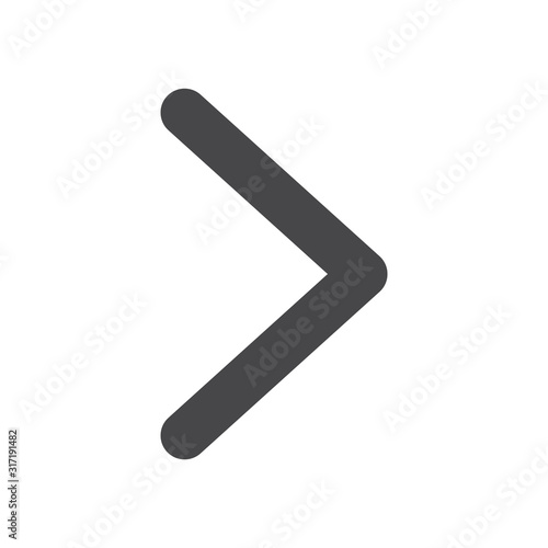 Right arrow vector icon, simple sign for web site and mobile app.