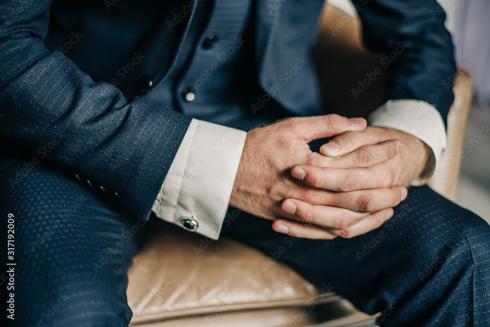 Background for a business card with a man in a jacket. Background for a business card with a man in a jacket.
