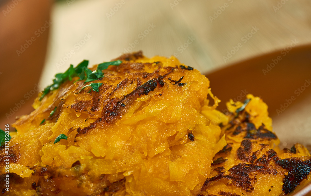 Butternut Squash Chili Pepper Latkes Butternut Squash Chili Pepper Latkes