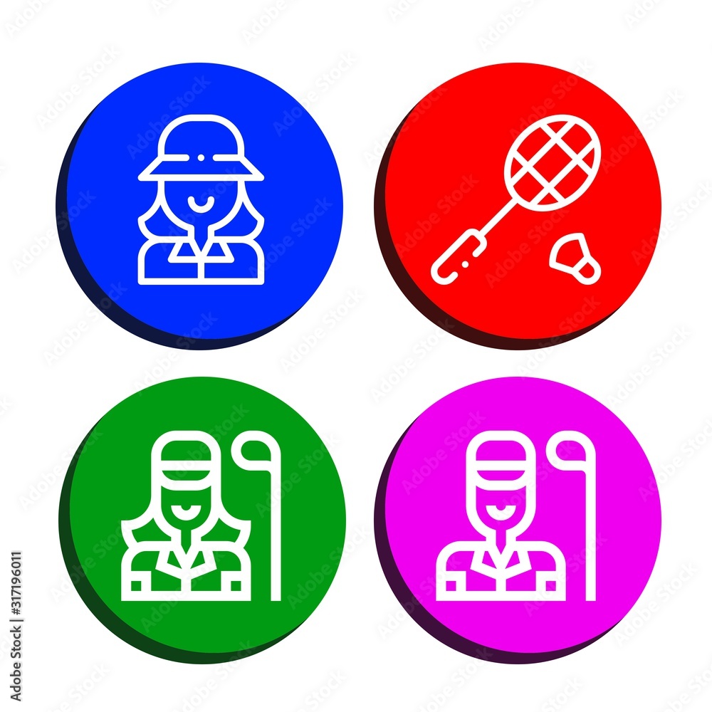 Set of tournament icons Set of tournament icons