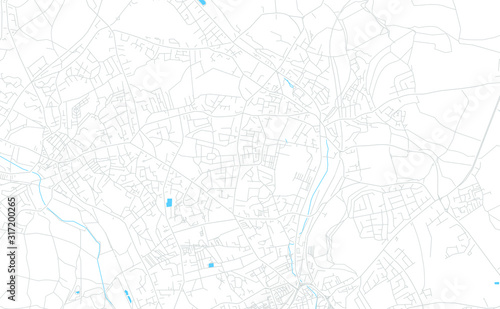 Batley, England bright vector map