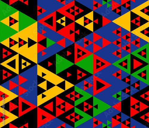 Colorful various triangles ...